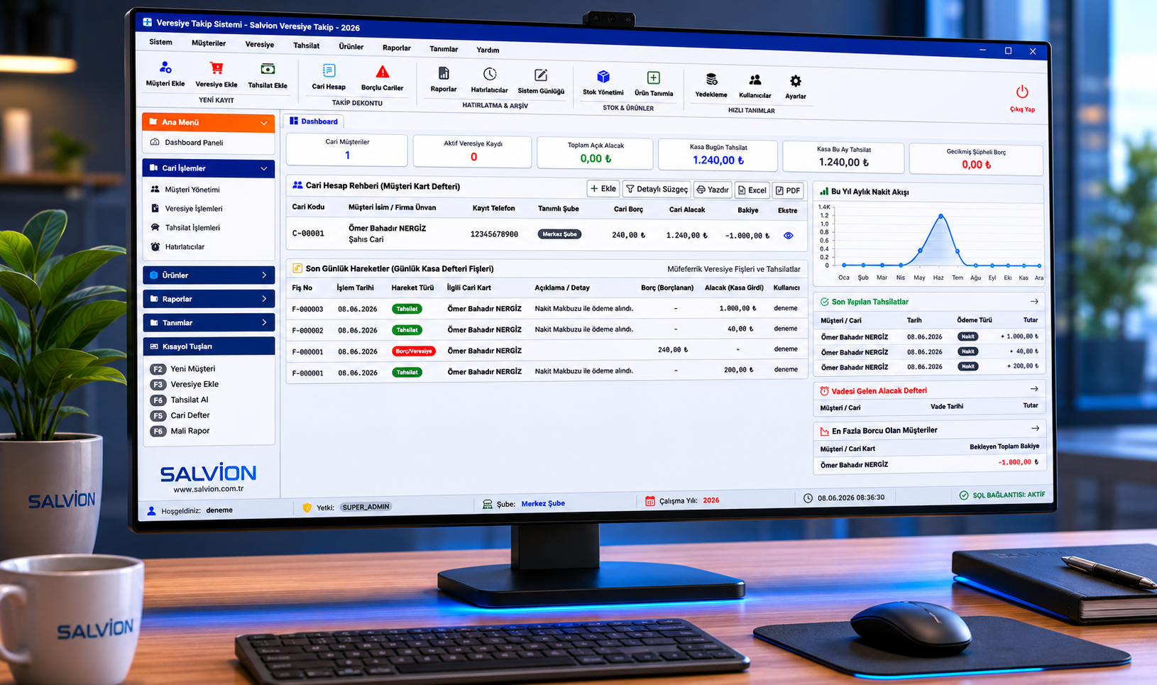Salvion Veresiye Dashboard